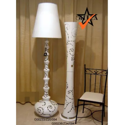 Zdjęcie Dekoracyjna ceramiczna lampa do salonu