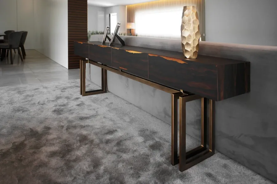 picture 3 Avant-garde console with a wooden top - Gansk