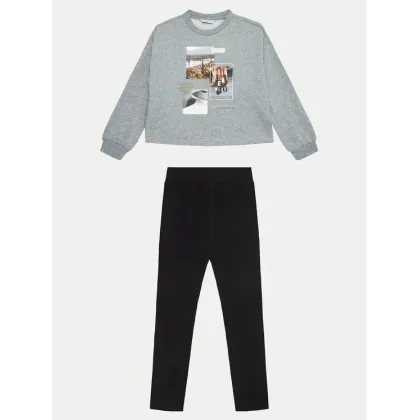 Zdjęcie Mayoral Komplet bluza i legginsy 7754 Szary Regular Fit