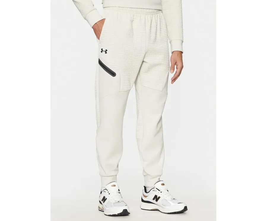 obrazek 1 Under Armour Spodnie dresowe UA Unstoppable 1386544 Écru Regular Fit