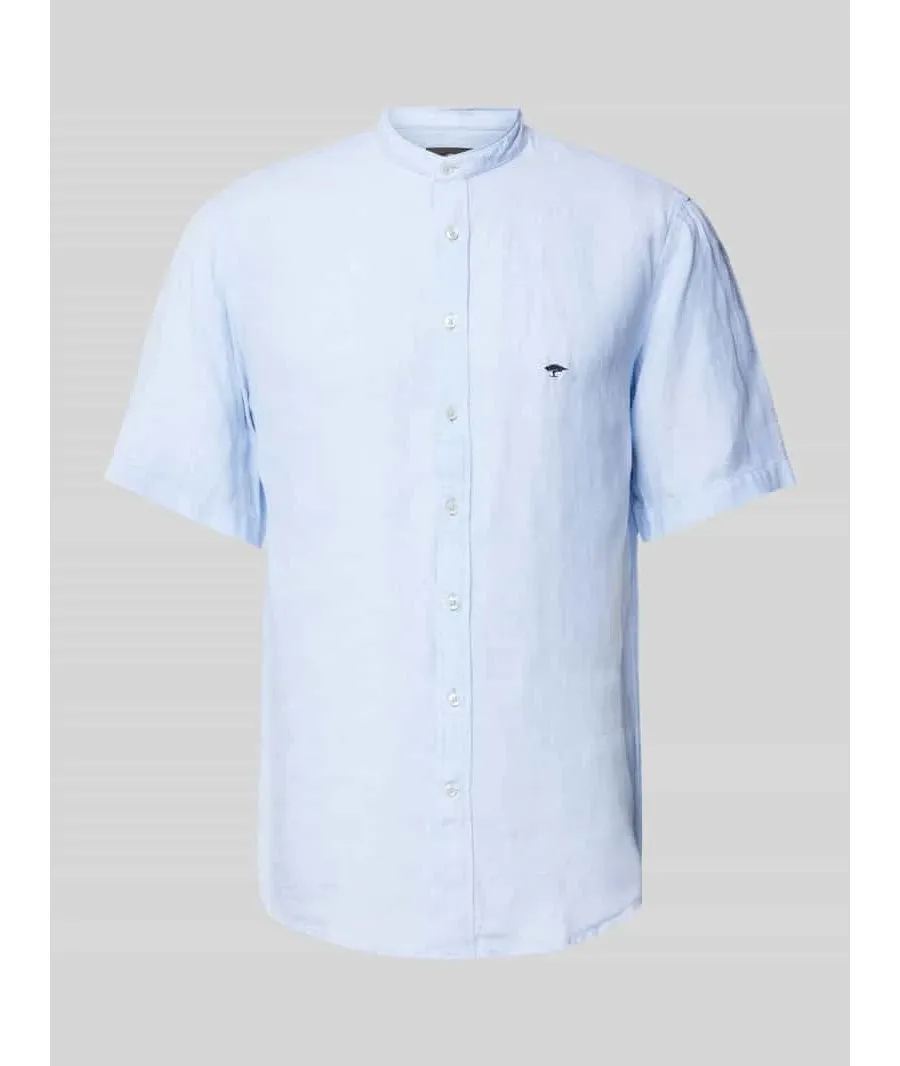 obrazek 1 Koszula casualowa o kroju regular fit z lnu ze stójką model ‘Summer’