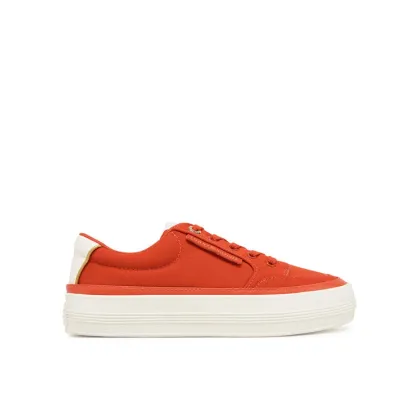 Zdjęcie Tommy Hilfiger Sneakersy Essential Vulc Textile Sneaker FW0FW08323 Pomarańczowy