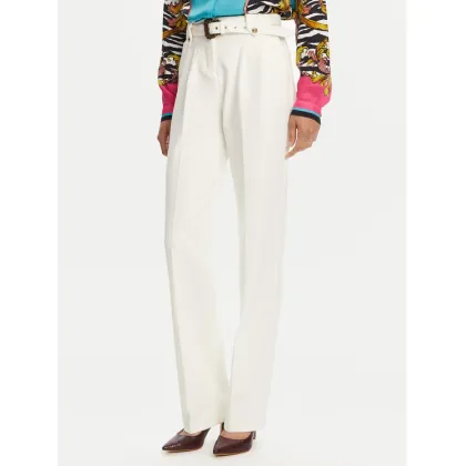 Zdjęcie Versace Jeans Couture Spodnie materiałowe 78HAA111 Biały Straight Fit