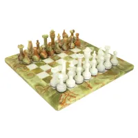 Zdjęcie Nietypowe szachy z onyxu - Italfama 1004