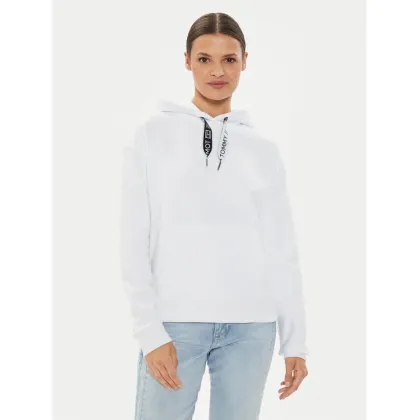 Zdjęcie Tommy Jeans Bluza Logo Drawcord DW0DW17794 Biały Boxy Fit