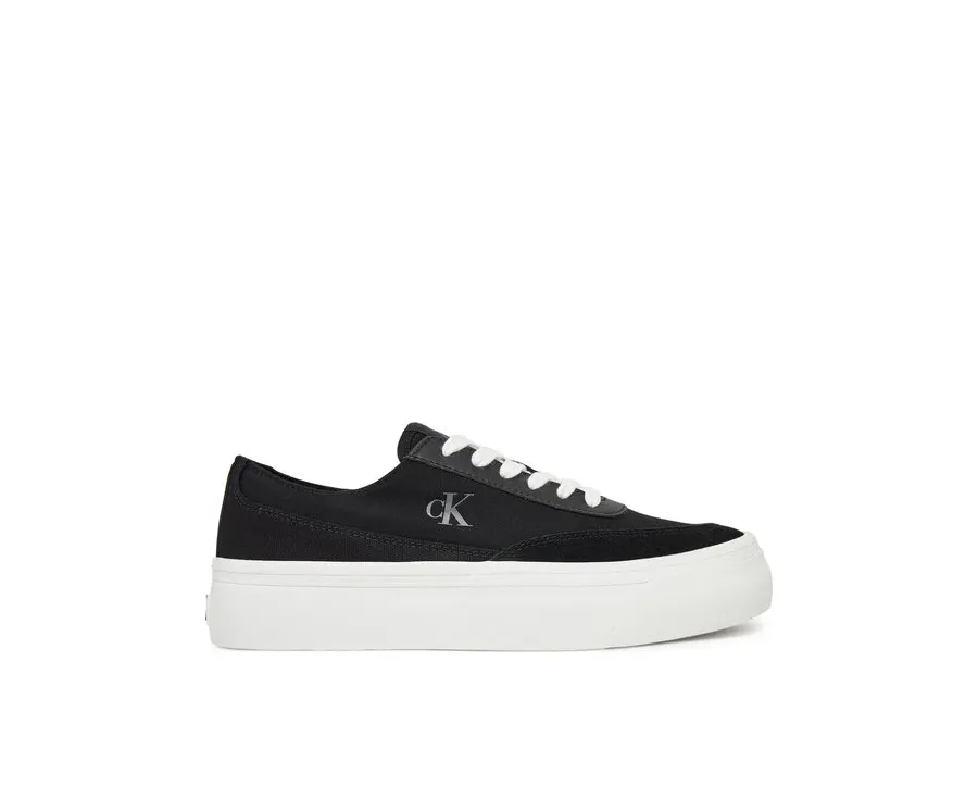 obrazek 1 Calvin Klein Jeans Sneakersy Vulc Flatform Low Cv Mix Mg YW0YW01770 Czarny