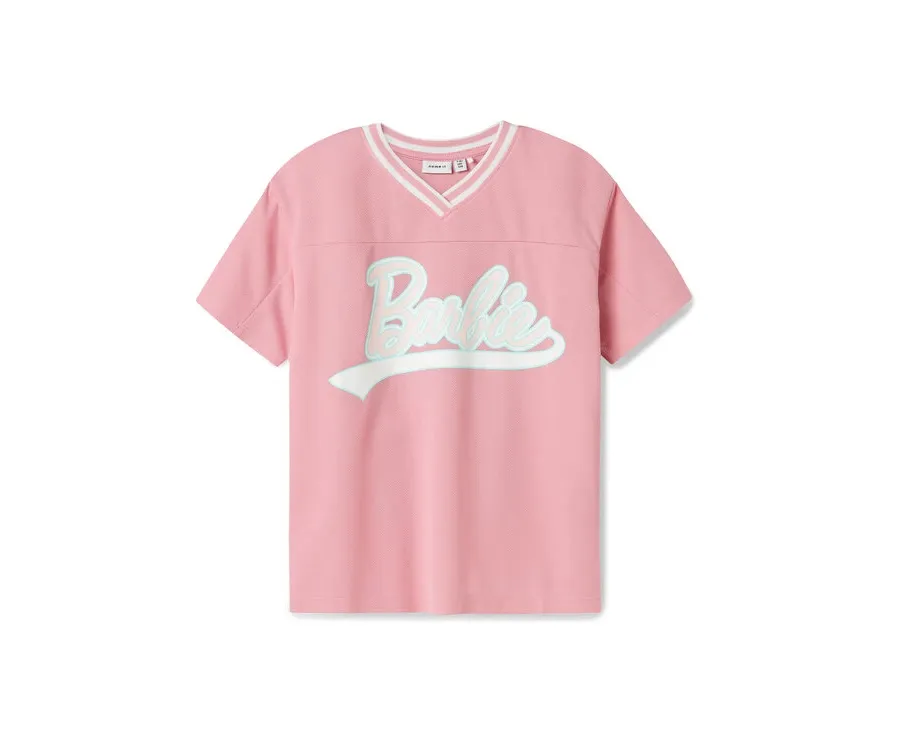 obrazek 1 NAME IT T-Shirt Barbie 13243113 Różowy Relaxed Fit