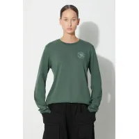 Zdjęcie Fjallraven longsleeve bawełniany 1960 Logo kolor zielony