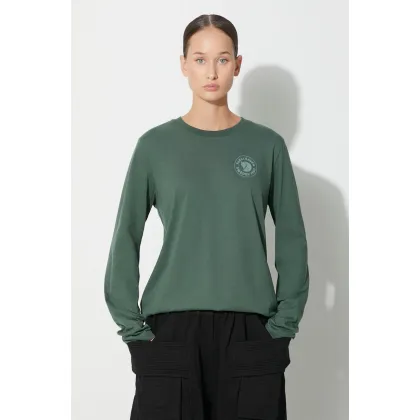Zdjęcie Fjallraven longsleeve bawełniany 1960 Logo kolor zielony