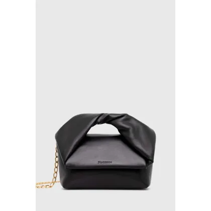 Zdjęcie JW Anderson torebka skórzana Midi Twister Bag kolor czarny HB0539.LA0315.999