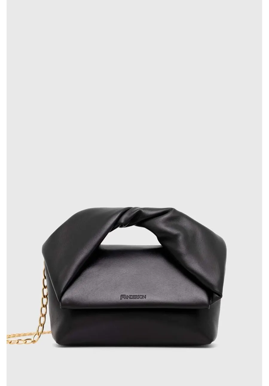 obrazek 1 JW Anderson torebka skórzana Midi Twister Bag kolor czarny HB0539.LA0315.999
