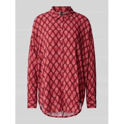 Zdjęcie Bluzka o kroju oversized z długim rękawem z wiskozy model ‘MATHILDA’