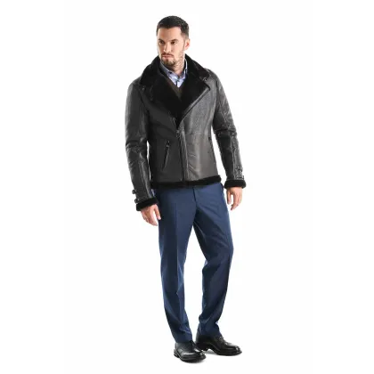 Picture Men's jacket made of natural lambskin - A&A Vesa