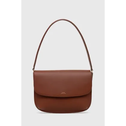 Zdjęcie A.P.C. torebka skórzana sac sarah shoulder kolor brązowy PXAWV-F61526