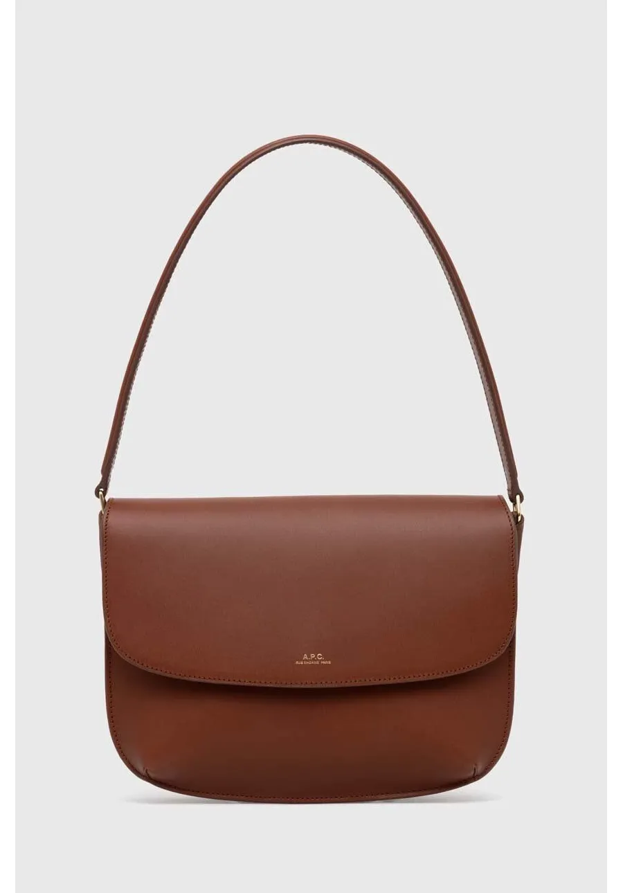 obrazek 1 A.P.C. torebka skórzana sac sarah shoulder kolor brązowy PXAWV-F61526