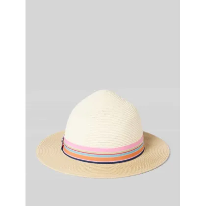 Zdjęcie Kapelusz słomiany z kolorową opaską model ‘Fedora’