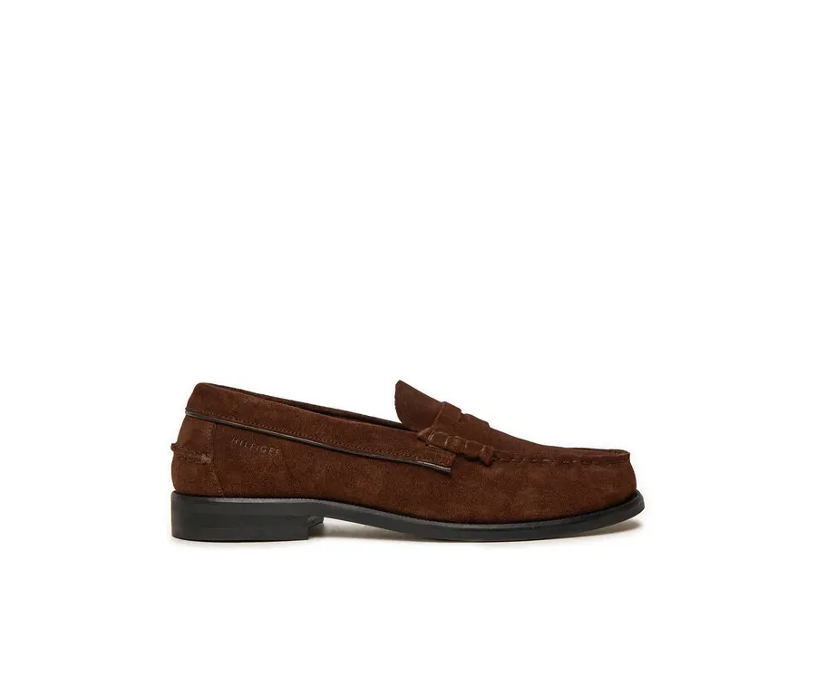 obrazek 1 Tommy Hilfiger Lordsy Classic Hilfiger Suede Loafer FM0FM05363 Brązowy