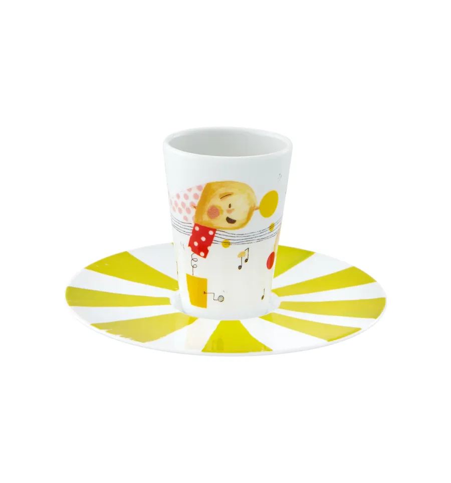 obrazek 1 Portugalska porcelanowa filiżanka do kawy ze spodkiem