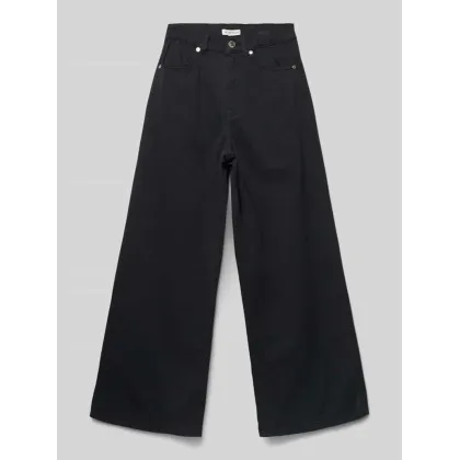 Zdjęcie Spodnie z miękkiej bawełny z szeroką nogawką i błyszczącymi nitami