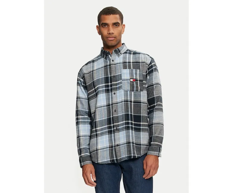 obrazek 1 Tommy Jeans Koszula DM0DM20597 Niebieski Regular Fit