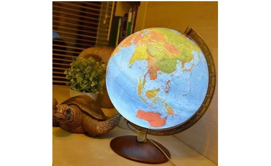 obrazek 3 Elegancki podświetlany globus plastyczny Primus