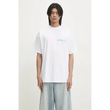 Zdjęcie VETEMENTS t-shirt bawełniany Only Vetements Regular męski kolor biały z nadrukiem UA66TR755W