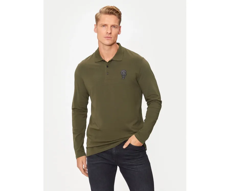 obrazek 1 KARL LAGERFELD Polo 745025 544221 Zielony Regular Fit