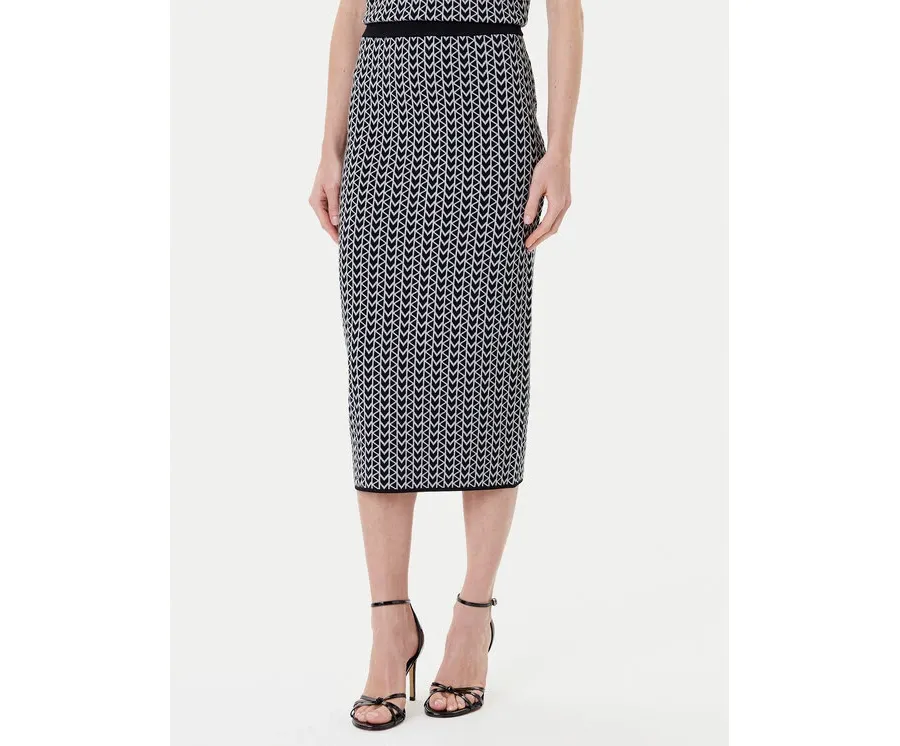 obrazek 1 MICHAEL Michael Kors Spódnica ołówkowa MT570J8HQG Szary Slim Fit