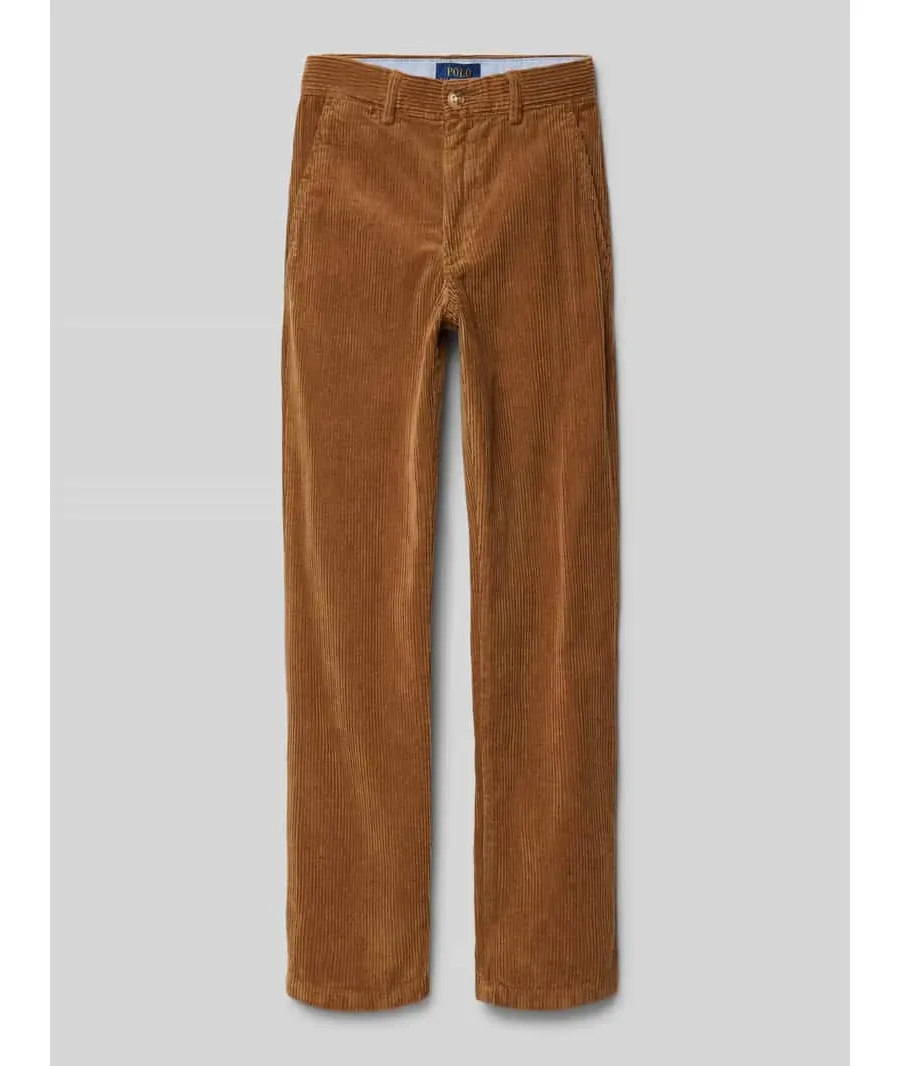 obrazek 1 Spodnie sztruksowe o kroju slim fit z wpuszczanymi kieszeniami model ‘BEDFORD’