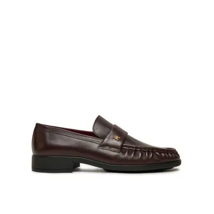 Zdjęcie Tommy Hilfiger Lordsy Loafer Soft Nappa Pleated Toe FW0FW08362 Bordowy
