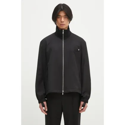 Zdjęcie Helmut Lang kurtka wełniana Relaxed Bomber.Suit kolor czarny przejściowa O09HM102