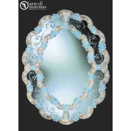 Zdjęcie Prestiżowe lustro weneckie ze szkła Murano