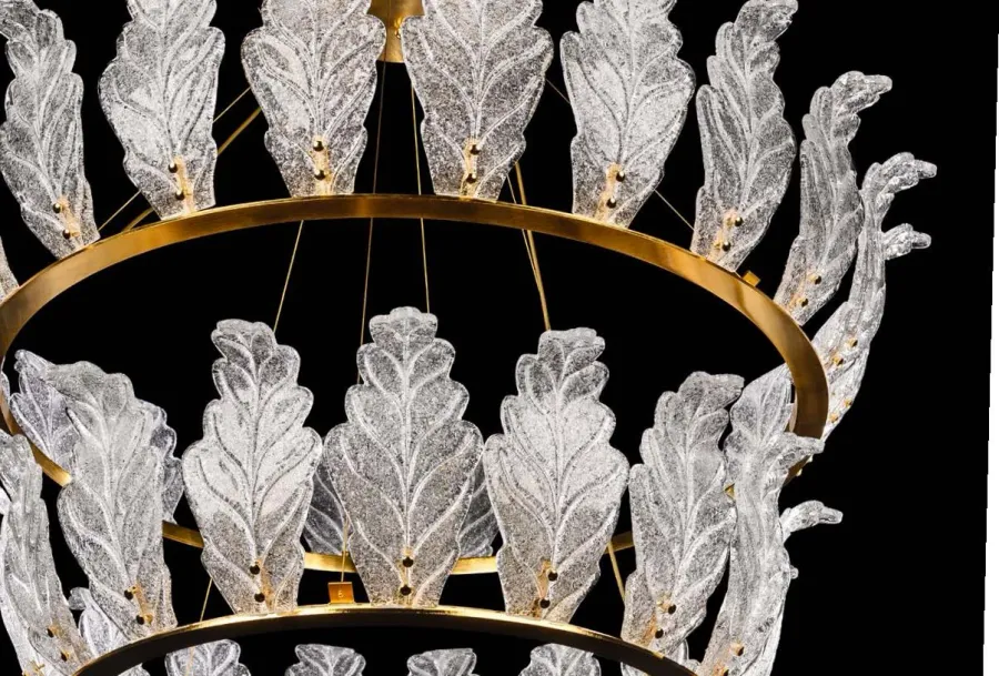 obrazek 2 Designerski żyrandol ze szkła Murano