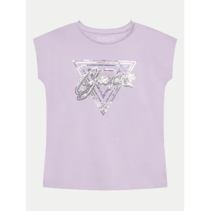 Zdjęcie Guess T-Shirt J4GI21 K6YW4 Fioletowy Boxy Fit