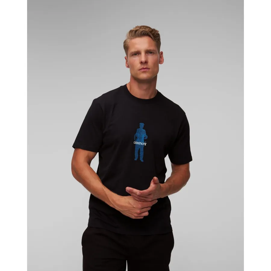 obrazek 1 Czarny T-shirt Męski C.p. Company CP Company