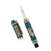 Picture Quetzalcoatl ballpoint pen in blue, Limited Collection