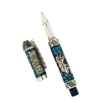 Zdjęcie Pióro kulkowe Quetzalcoatl w kolorze niebieskim Kolekcja Limitowana