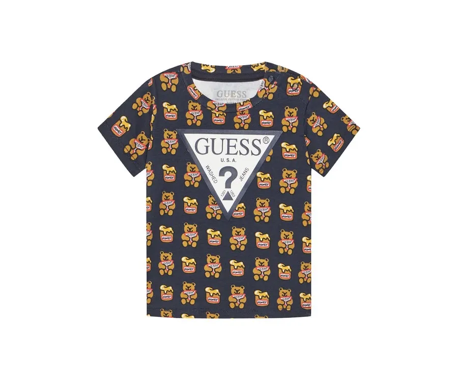 obrazek 1 Guess T-Shirt H1YT00 K6YW1 Czarny Regular Fit