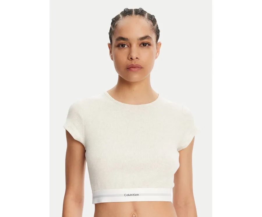 obrazek 1 Calvin Klein Underwear T-Shirt LV00QS7349 Beżowy Slim Fit