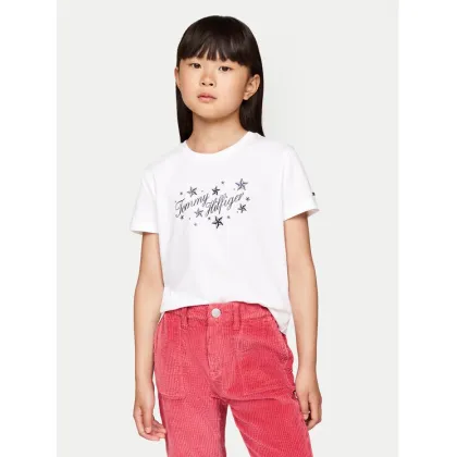 Zdjęcie Tommy Hilfiger T-Shirt KG0KG08250 D Biały Regular Fit