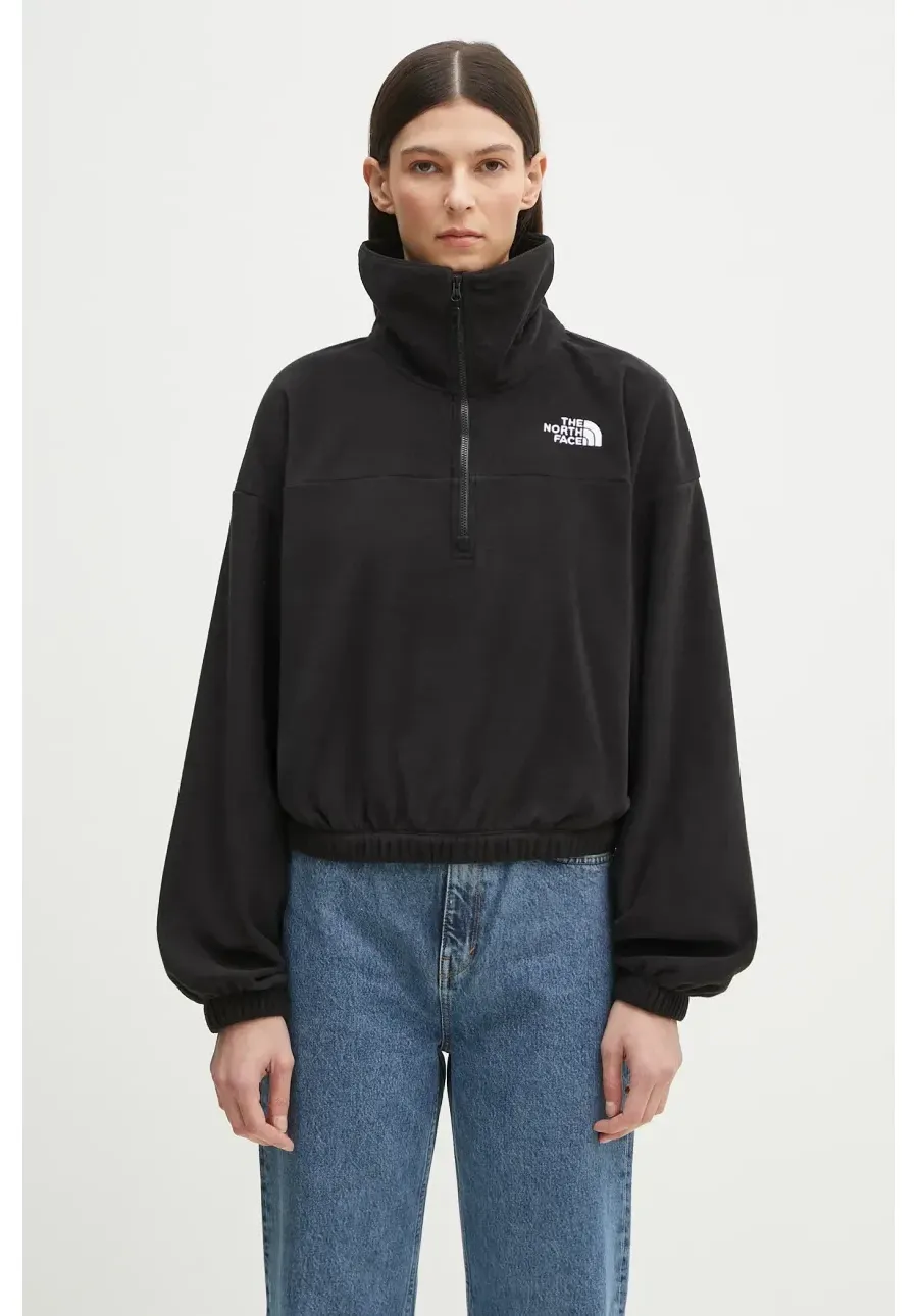 obrazek 1 The North Face bluza sportowa 100 Glacier kolor czarny gładka NF0A89J9JK31
