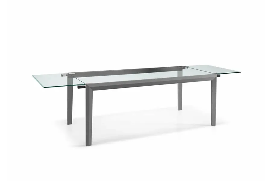obrazek 5 Luksusowy rozkładany stół z przezroczystego szkła - Tonelli Design