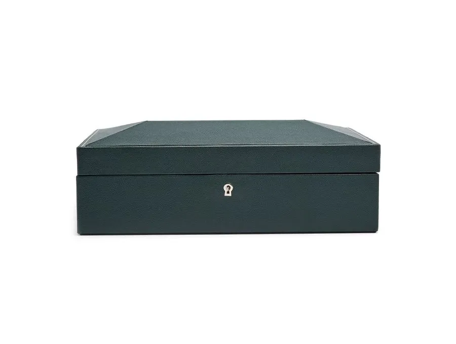 obrazek 2 Wysokiej jakości etui British Racing Green na 10 zegarków dla kolekcjonerów