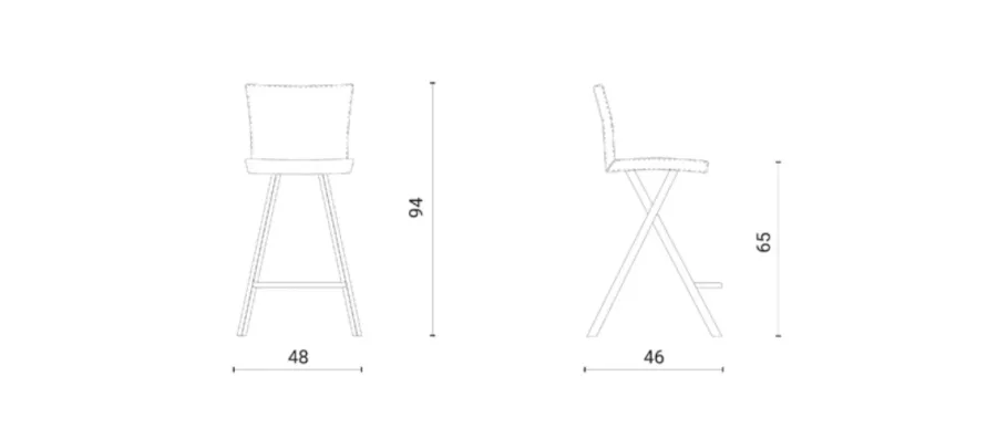 obrazek 2 Designerski stołek barowy