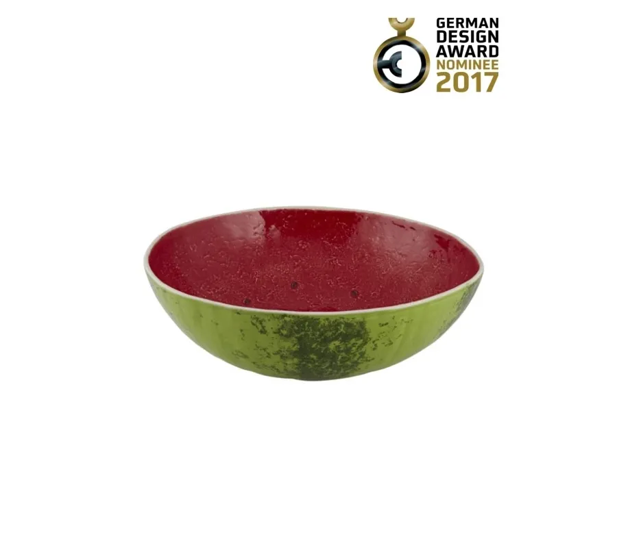 obrazek 1 Oryginalna ceramika do jadalni - salaterka arbuzowa - Bordallo Pinheiro