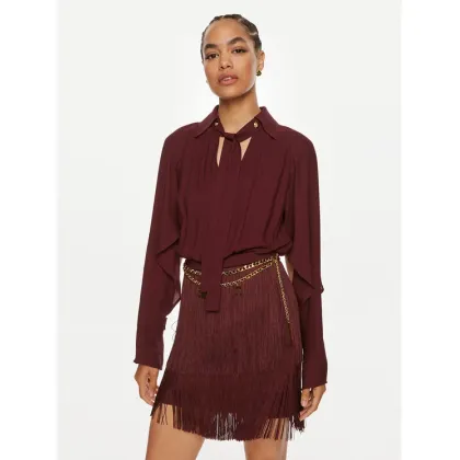 Zdjęcie Elisabetta Franchi Sukienka koktajlowa AB-654-46E2 Bordowy Regular Fit