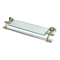 Picture Classic glass shelf with towel rack for a unique bathroom - Stilhaus