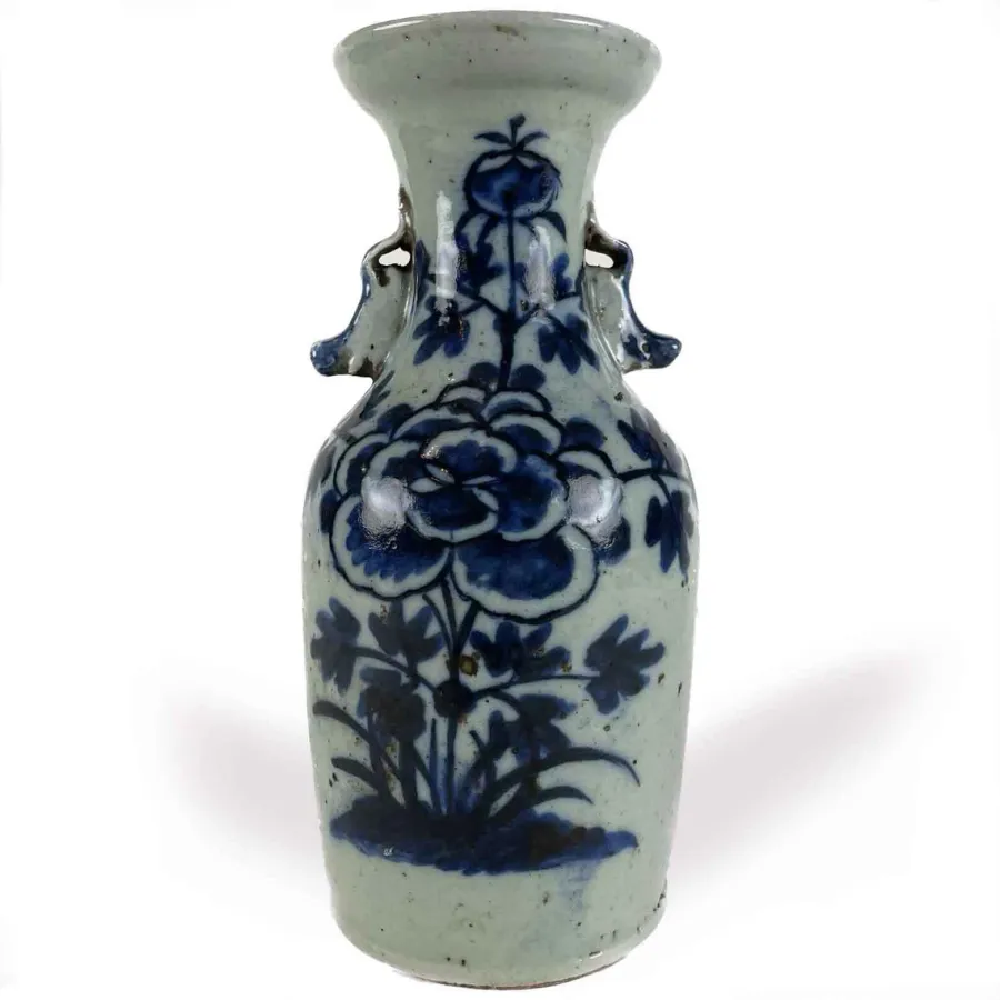 obrazek 1 Biało-niebieski wazon porcelana chińska początek XX wieku