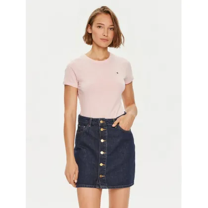 Zdjęcie Tommy Hilfiger T-Shirt 1985 WW0WW37857 Różowy Slim Fit