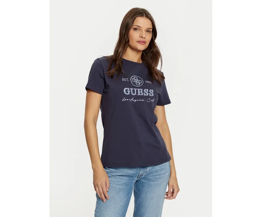 obrazek 1 Guess T-Shirt V5RI05 J1314 Granatowy Regular Fit